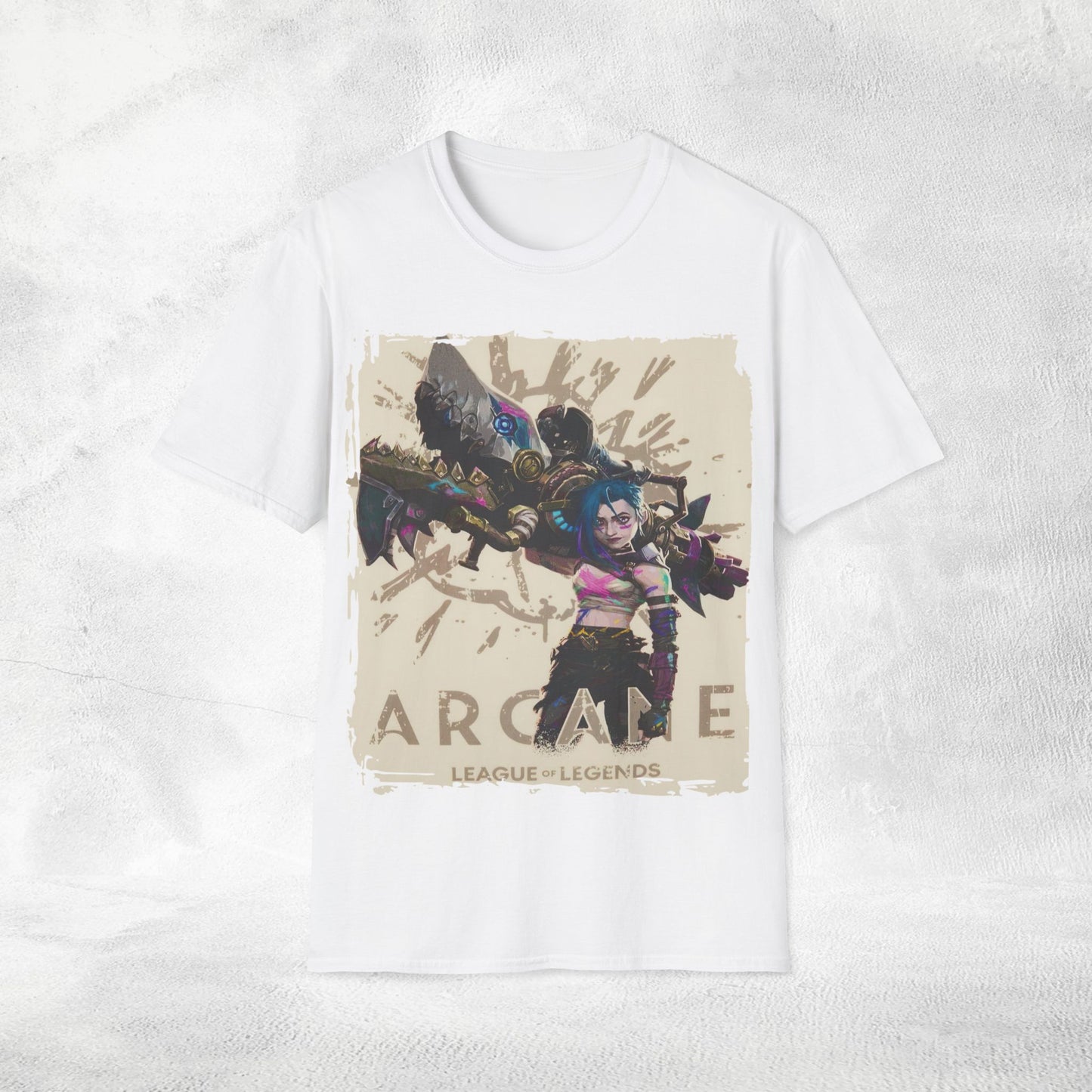 Unisex Gaming shirt Arcane Series LOL Jinx