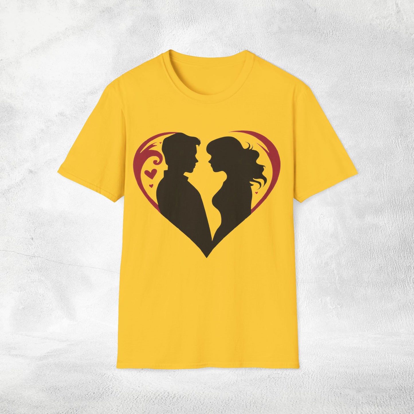 Unisex couples T-Shirt heart
