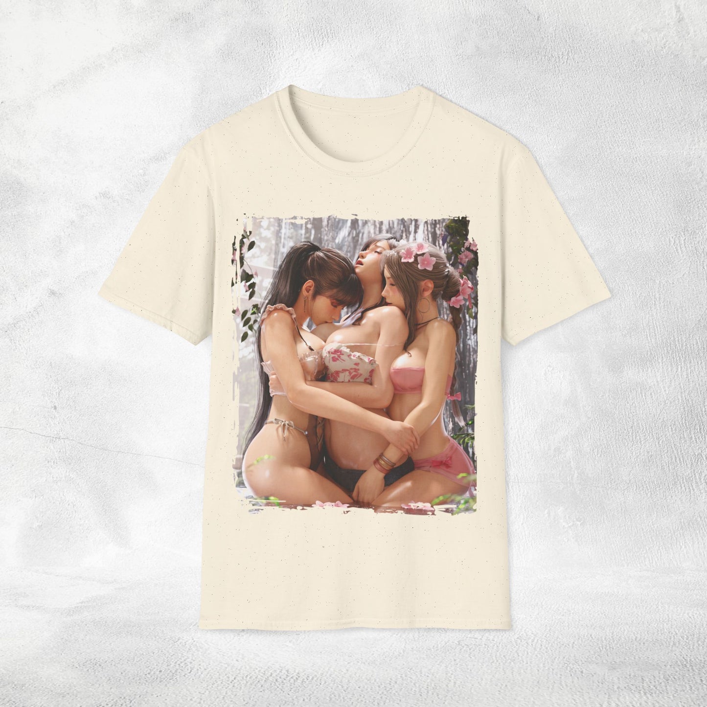Unisex Gaming shirt Final Fantasy / Stellar Blade Aerith Gainsborough Tifa Lockhart and Eve