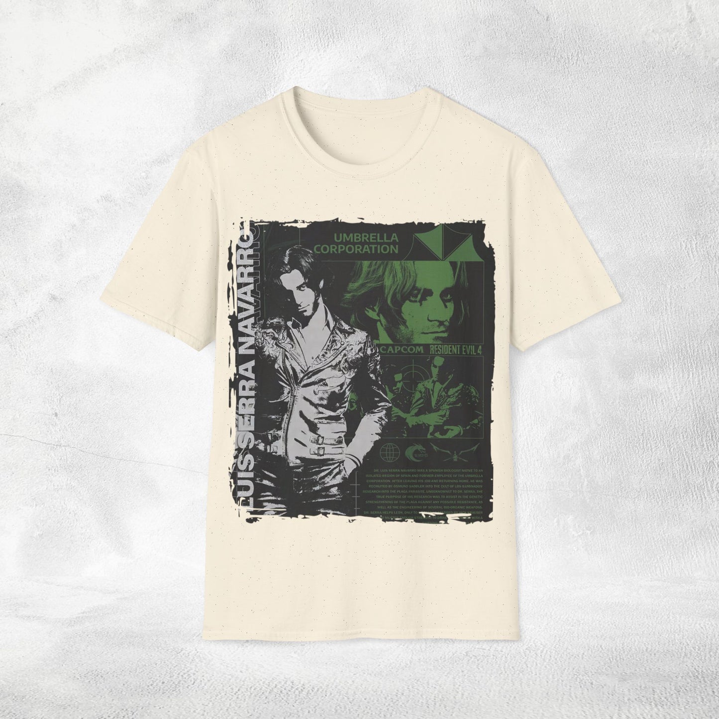 Unisex gaming shirt Resident Evil Luis Serra Navarro