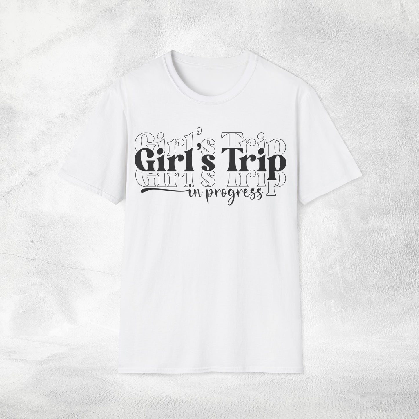 women's shirt girls trip in progress
