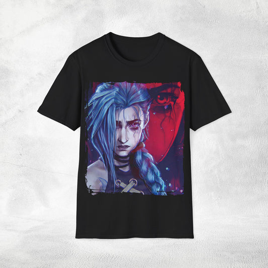 Unisex Gaming shirt Arcane Series LOL Jinx