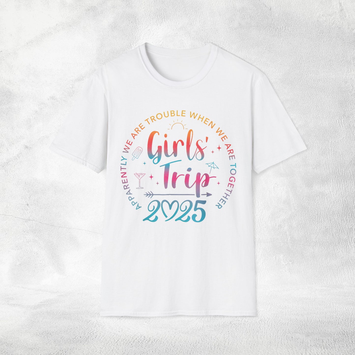 women shirt girls trip 2025