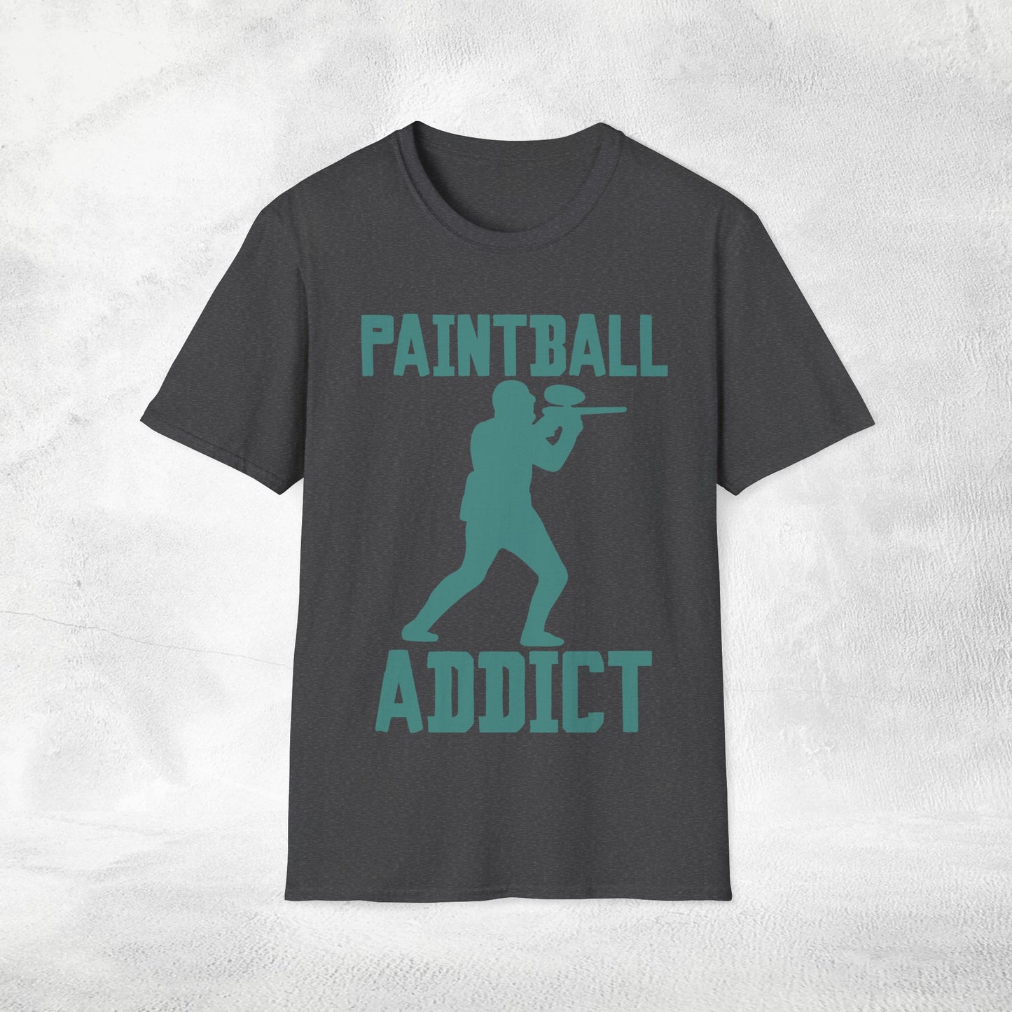 Unisex paintball shirt paintball addict