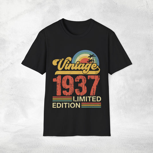 Unisex year of birth shirt 1937