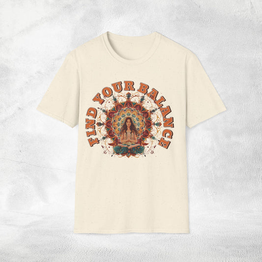 Women's yoga shirt find your balance