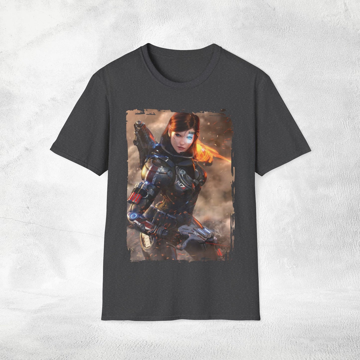 Unisex gaming shirt Mass Effect Shepard