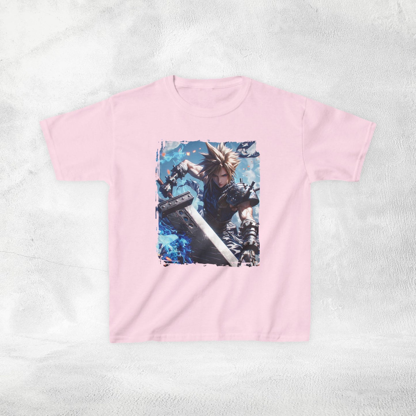 Kids  gaming shirt Final Fantasy Cloud Strife