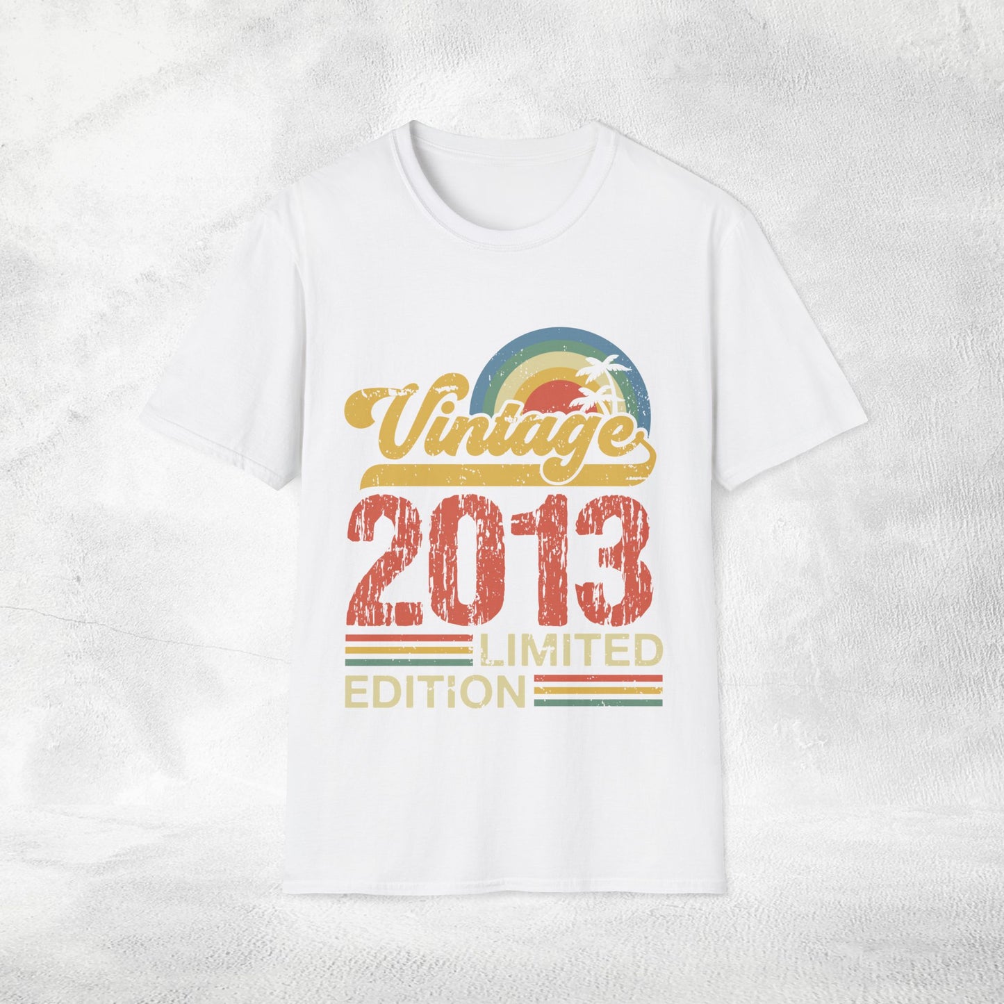 Unisex year of birth shirt 2013