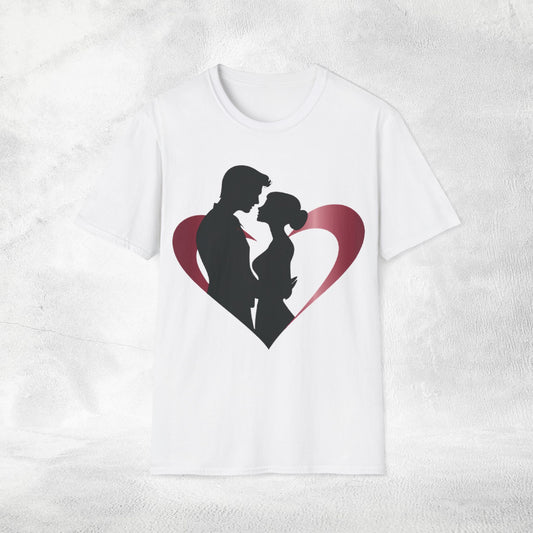 Unisex couples T-Shirt heart