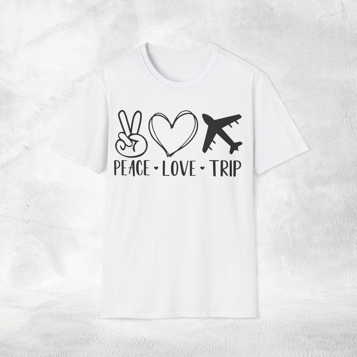 womens shirt peace love trip