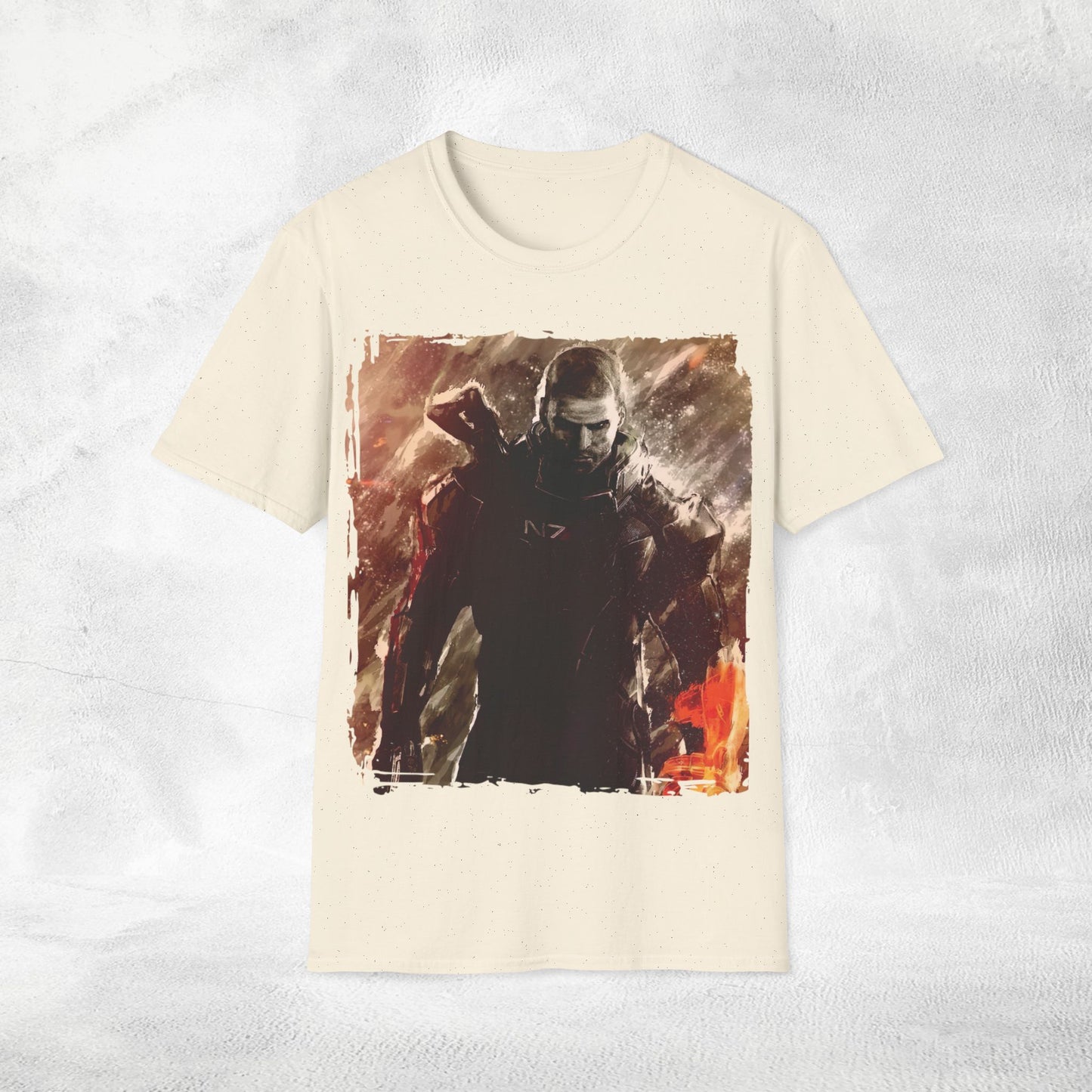 Unisex gaming shirt Mass Effect Shepard