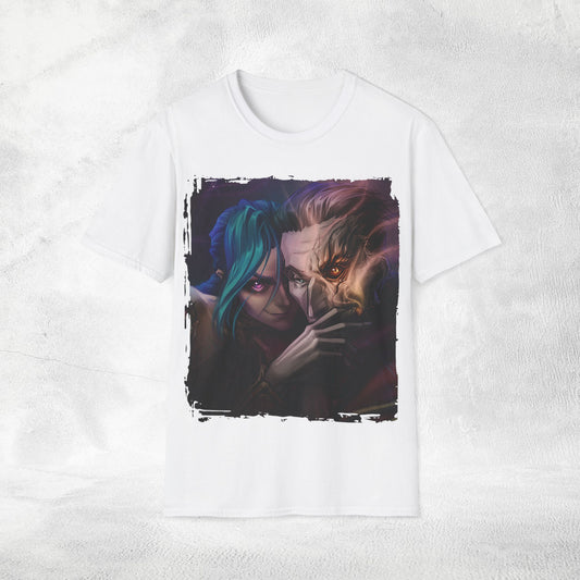 Unisex Gaming shirt Arcane Series LOL Jinx and Silco