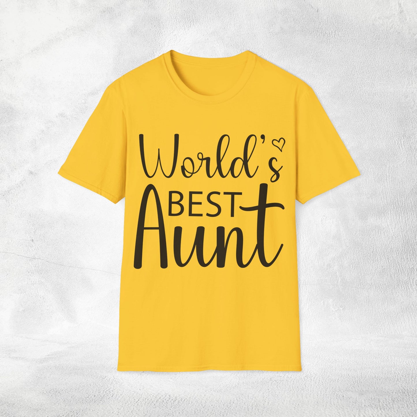 Womens T-shirt Worlds Best Aunt