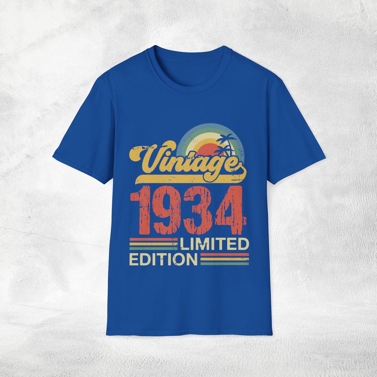 Unisex year of birth shirt 1934