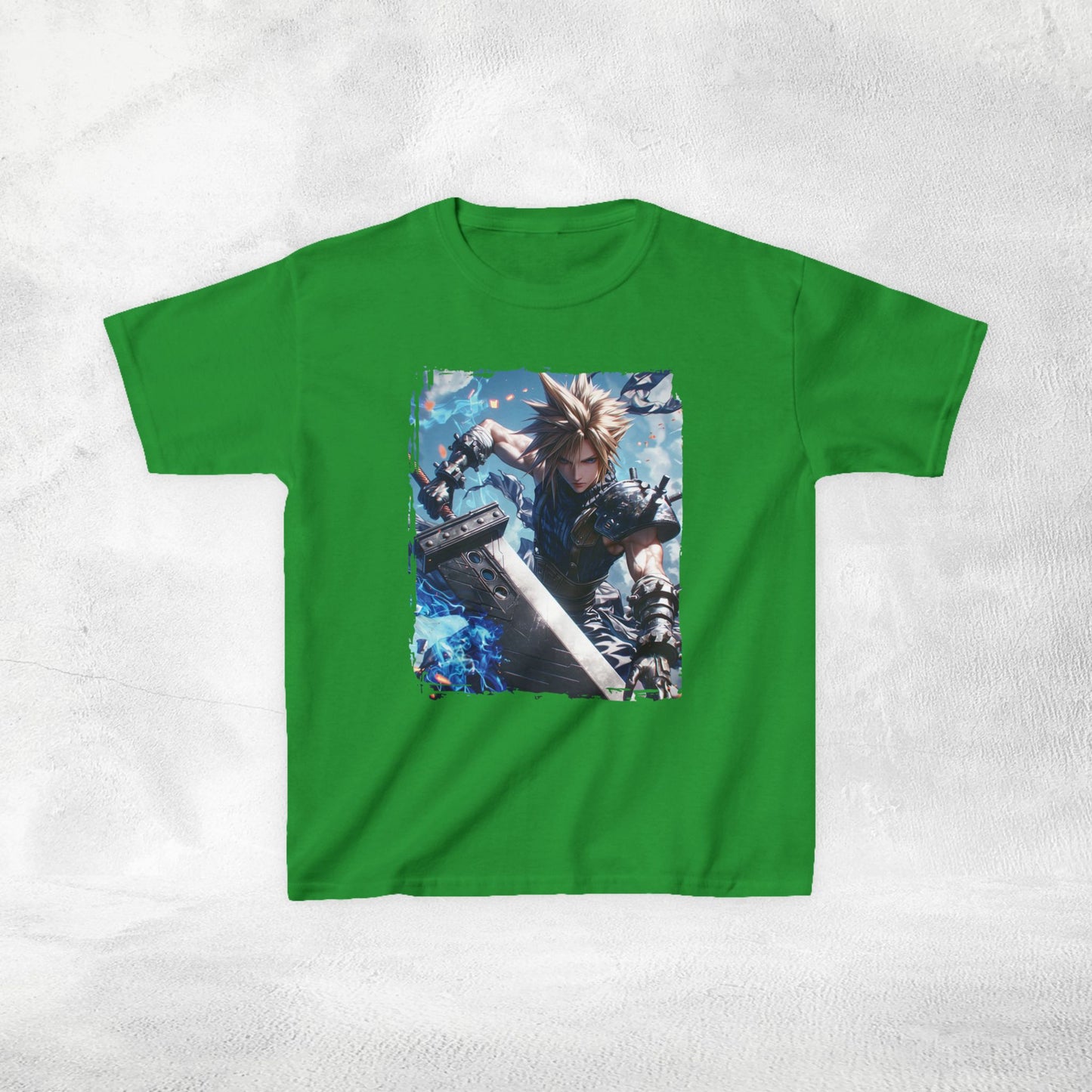 Kids  gaming shirt Final Fantasy Cloud Strife