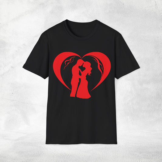 Unisex couples T-Shirt heart
