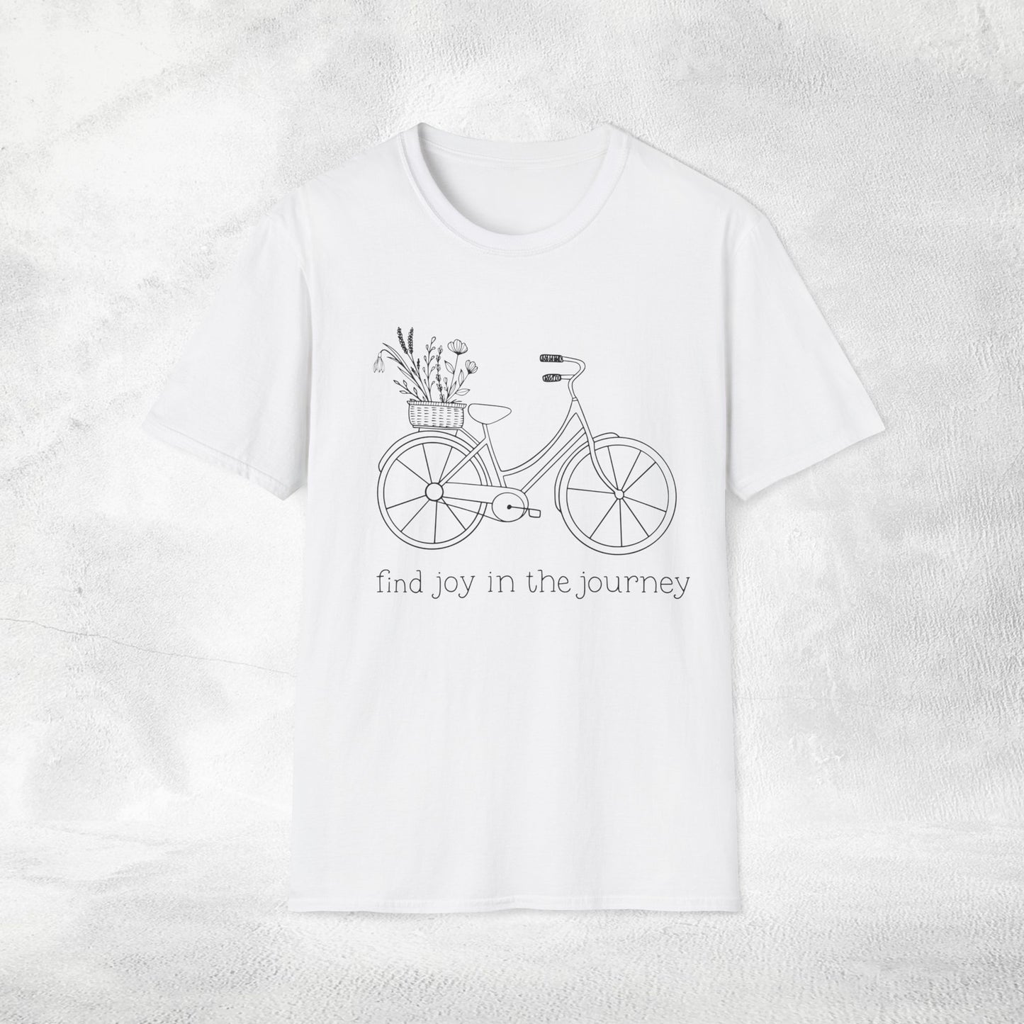 Women's Slogan T-shirt find joy in the journey