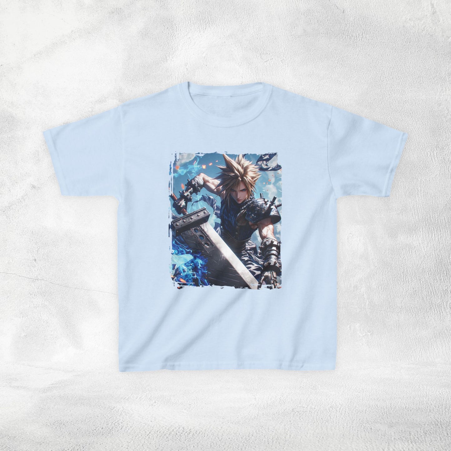 Kids  gaming shirt Final Fantasy Cloud Strife