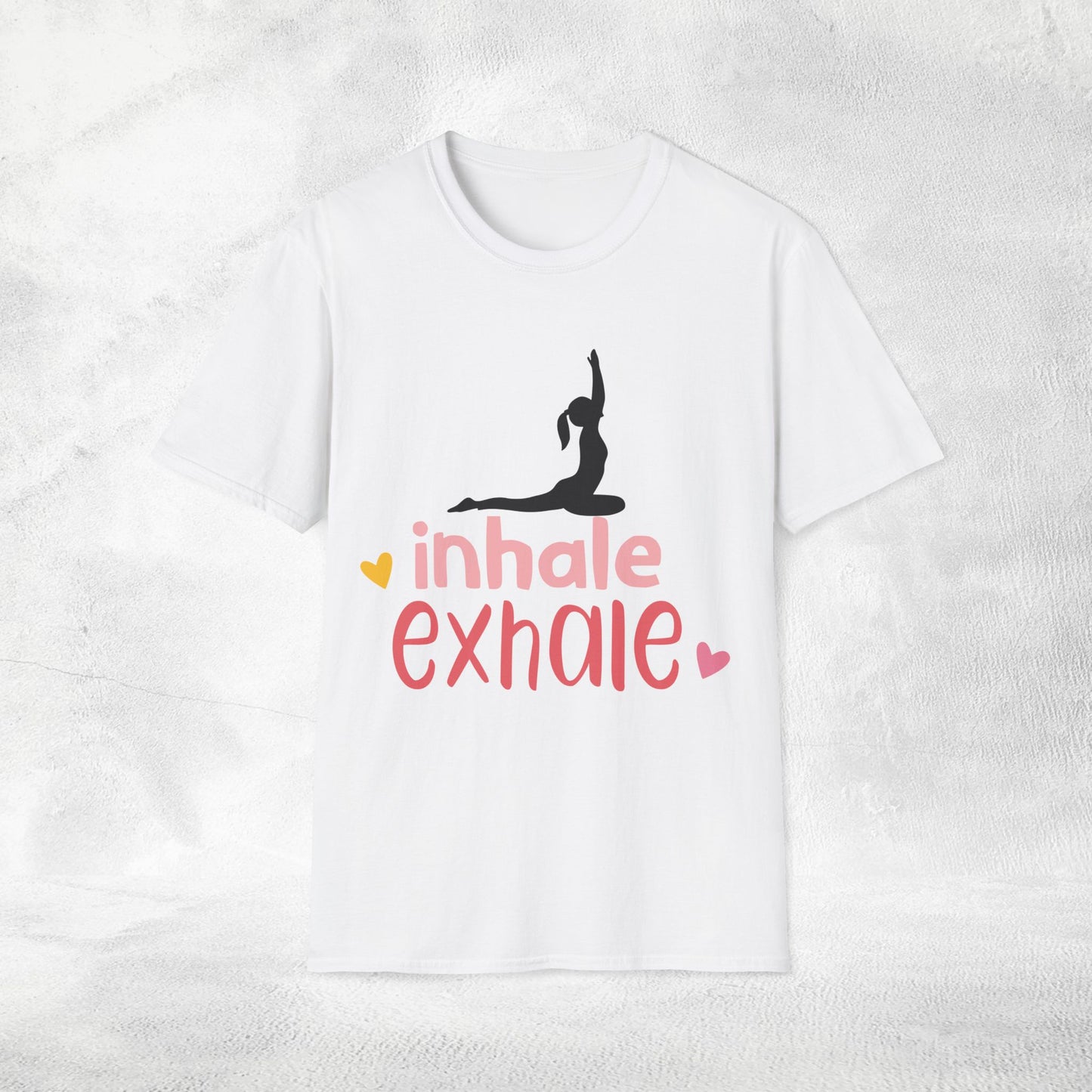 Women's yoga shirt inhale exhale