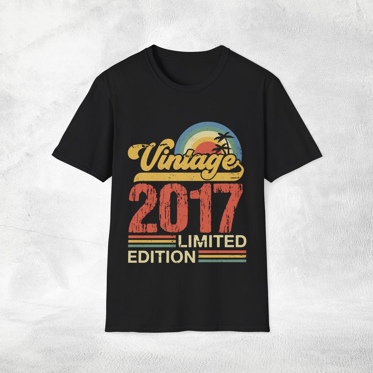 Unisex year of birth shirt 2017