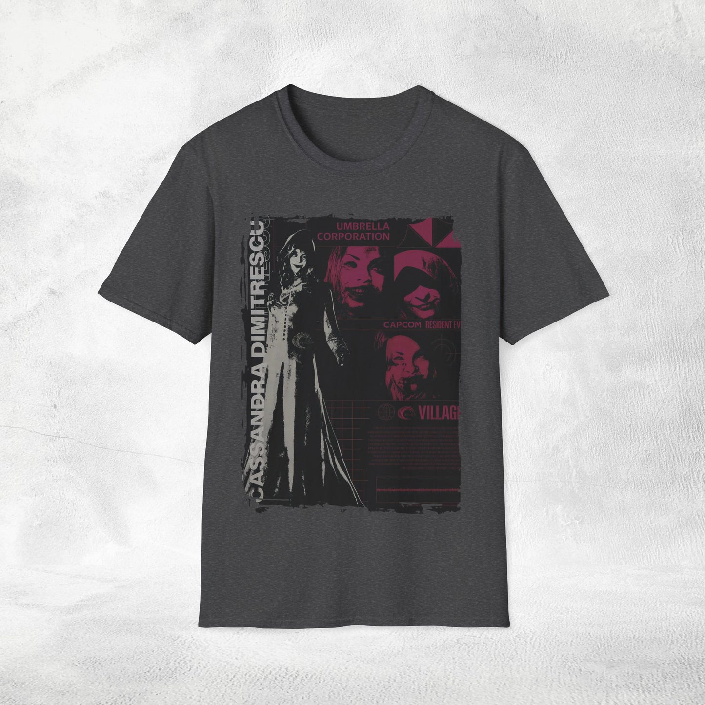 Unisex gaming shirt Resident Evil Cassandra Dimitresco