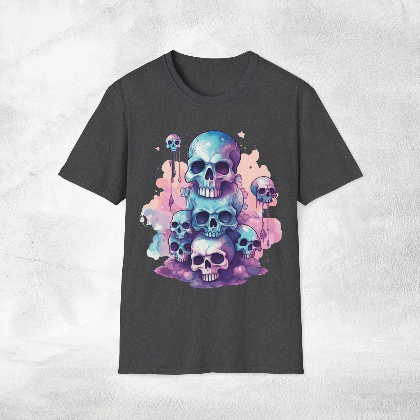 Unisex Gothic Shirt Pastel Skull