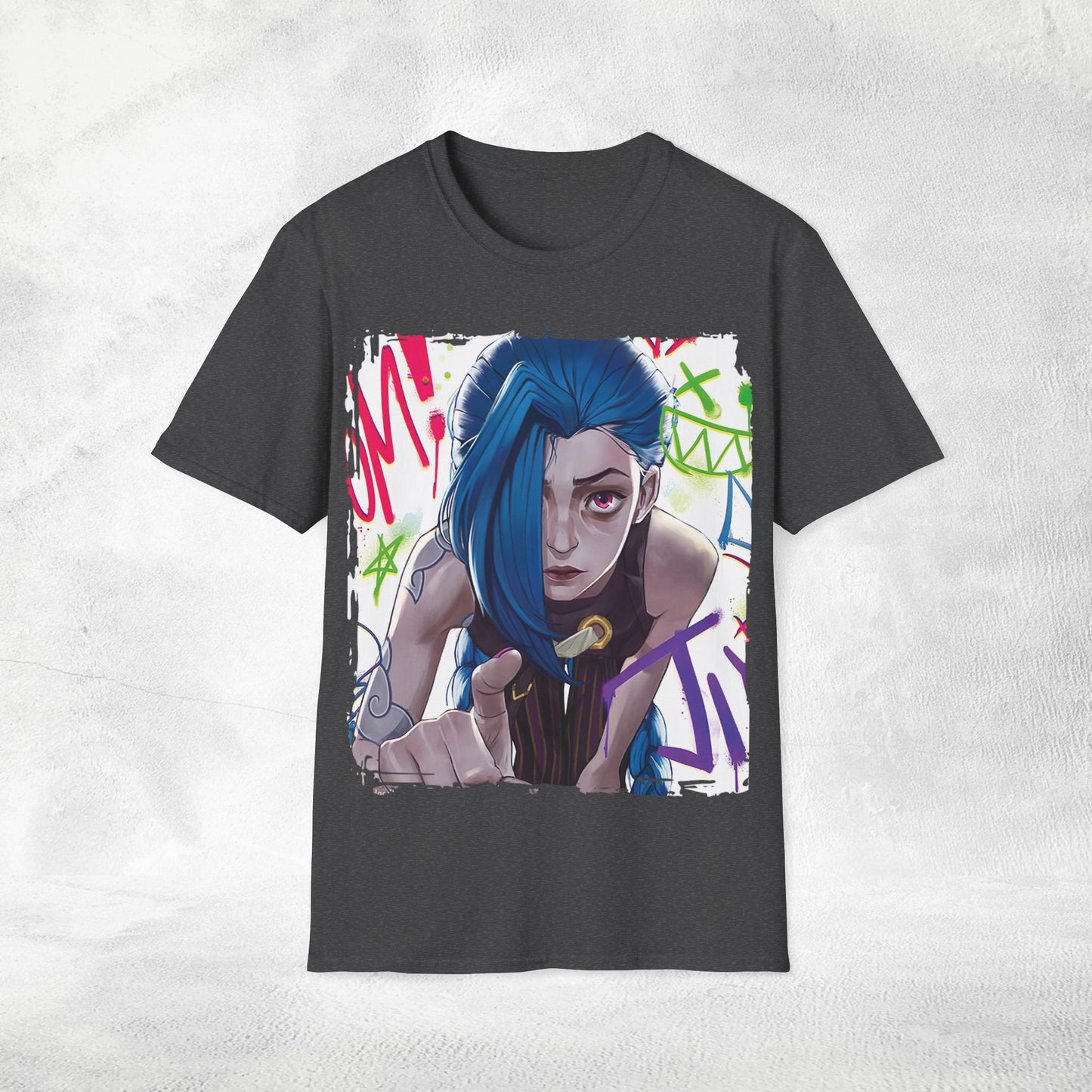 Unisex Gaming shirt Arcane Series LOL Jinx