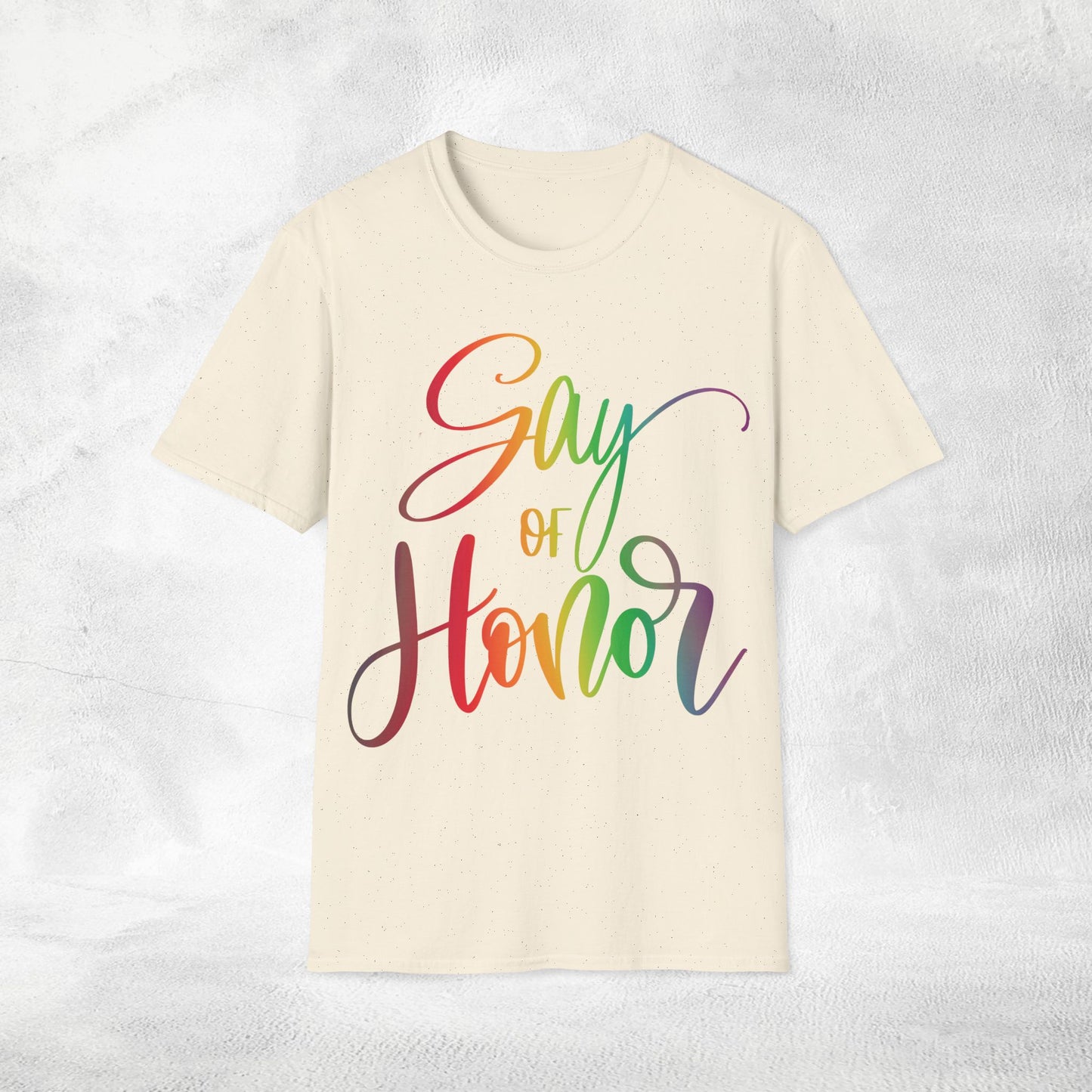 Men's T-Shirt Gay of Honor bachelorette party Rainbow LGBTQ+ Edition