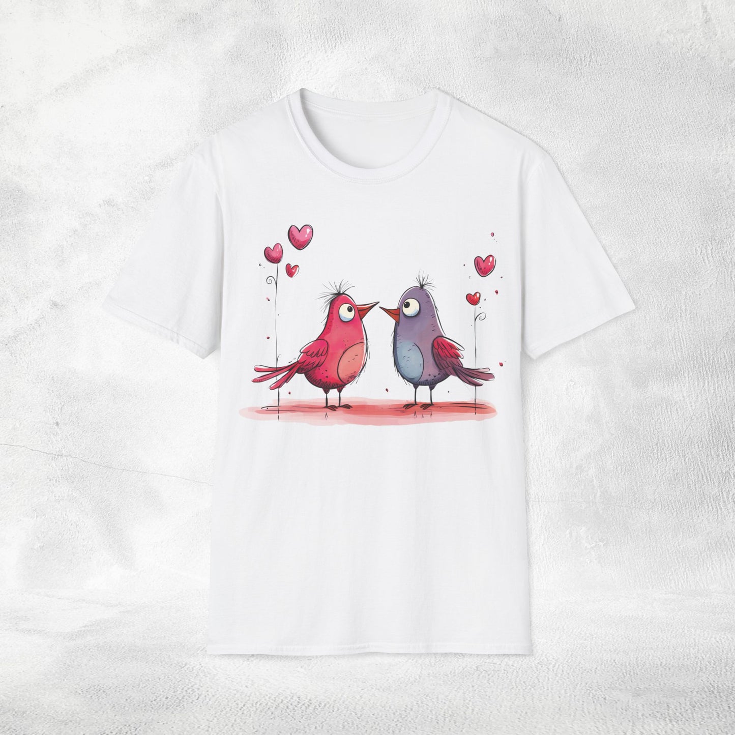 Unisex couples T-Shirt lovebird