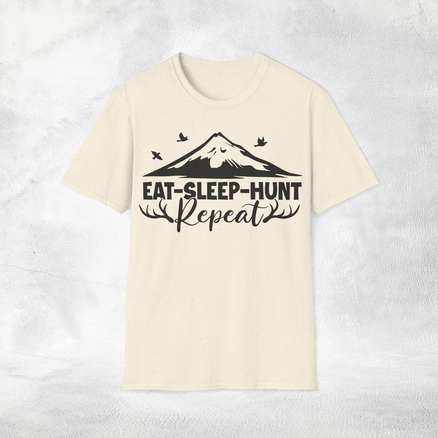 Unisex hunting shirt eat sleep hunt repeat