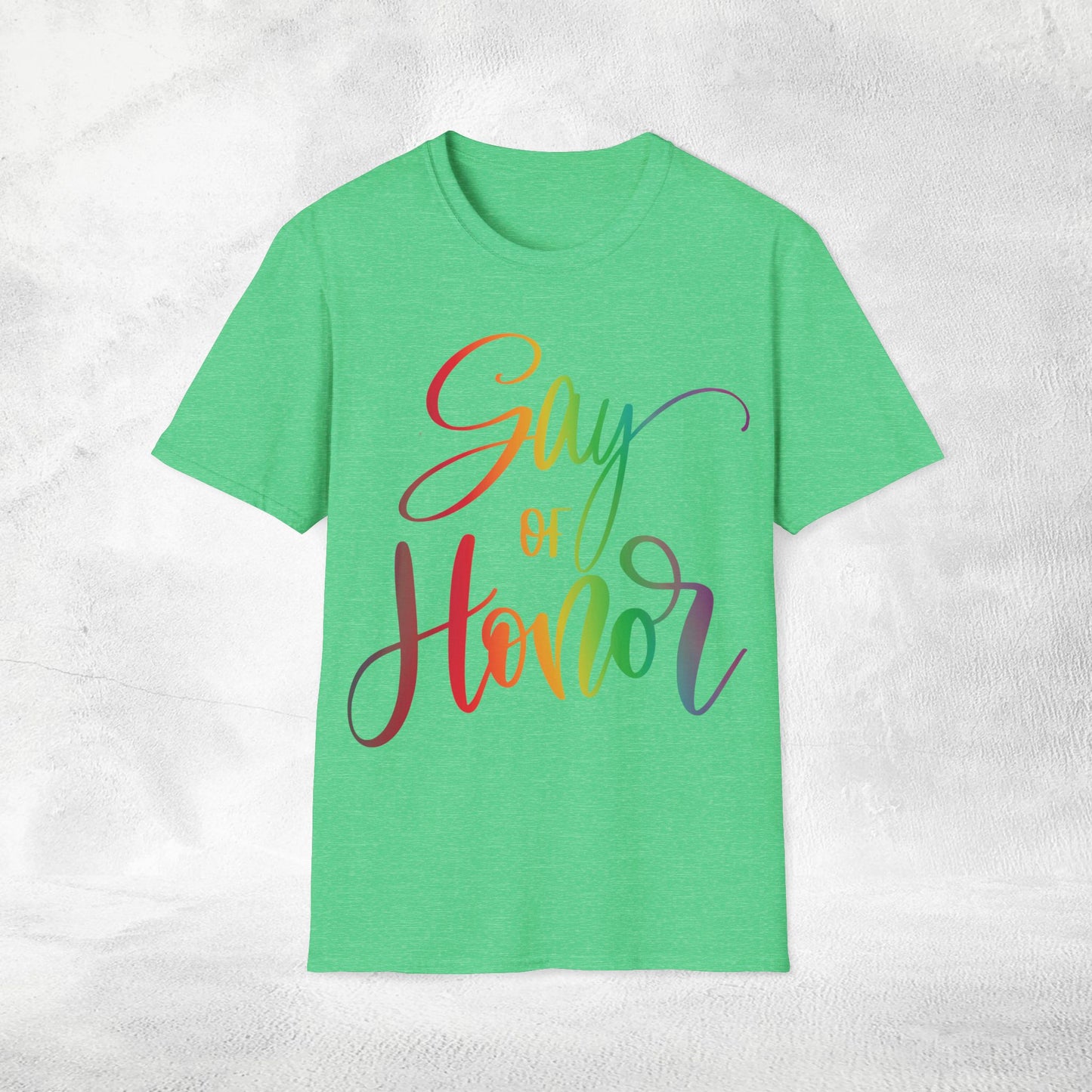 Men's T-Shirt Gay of Honor bachelorette party Rainbow LGBTQ+ Edition