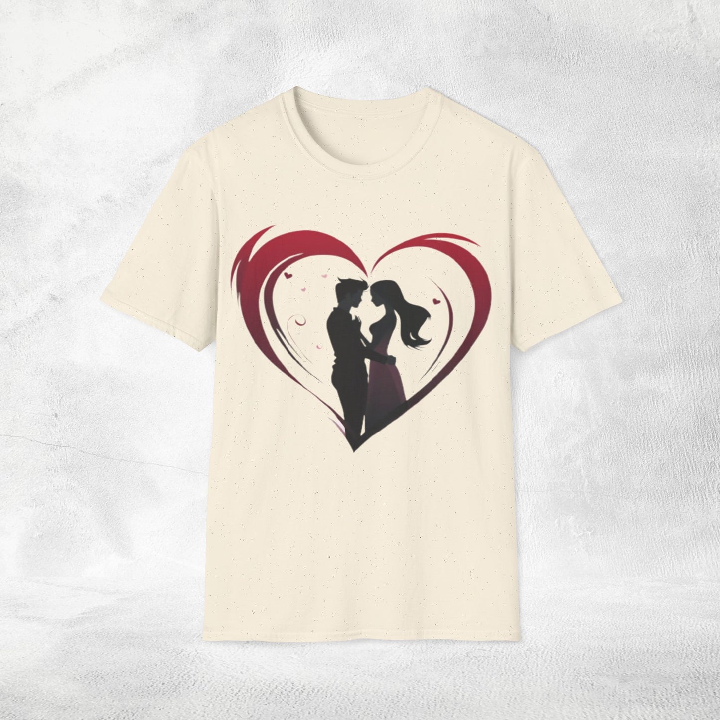 Unisex couples T-Shirt heart