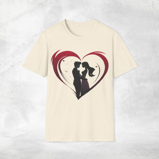 Unisex couples T-Shirt heart