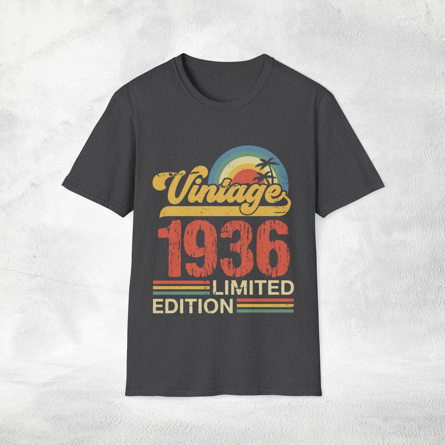 Unisex year of birth shirt 1936