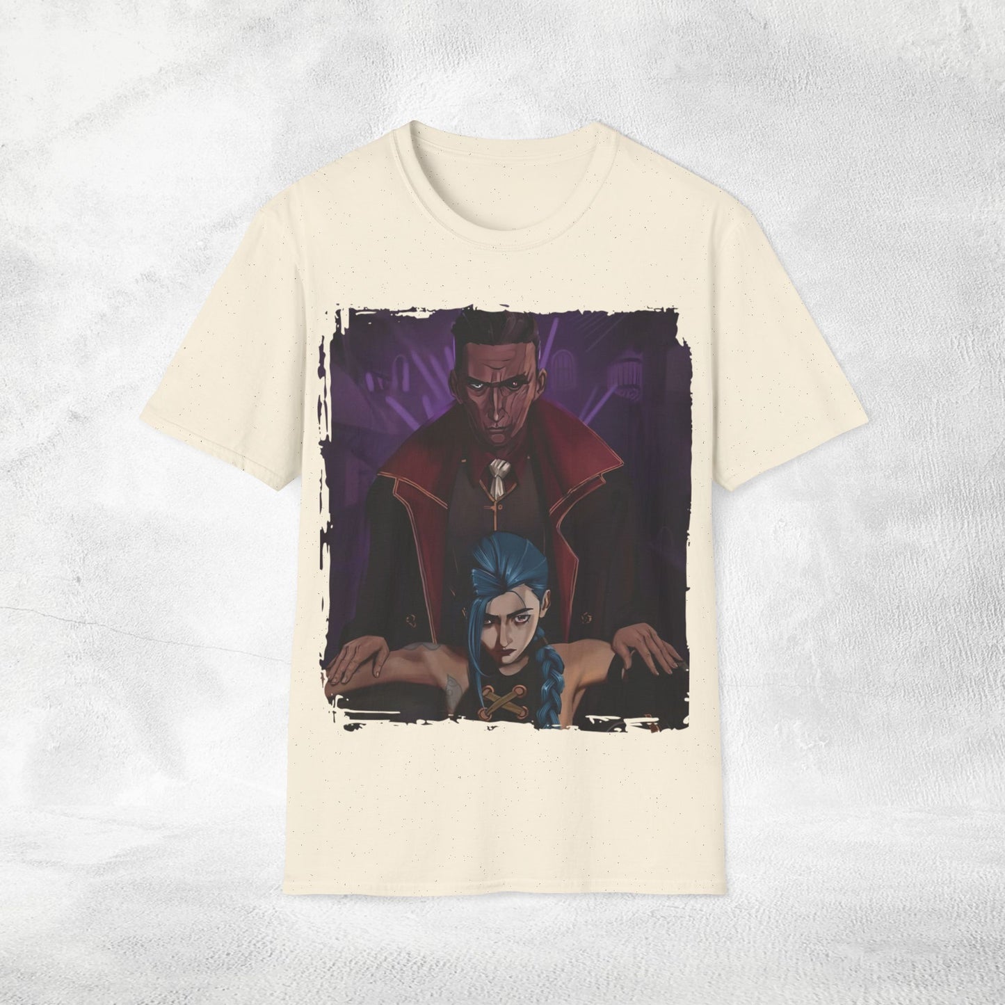 Unisex Gaming shirt Arcane Series LOL Jinx and Silco
