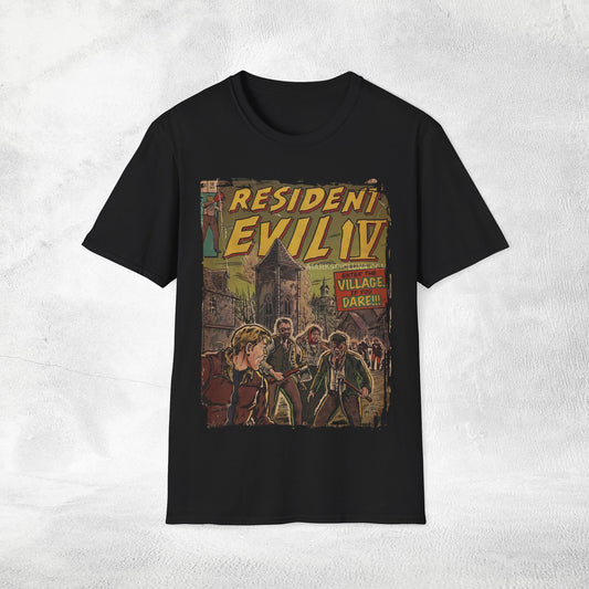 Unisex gaming shirt Resident Evil 4 Retro Comic