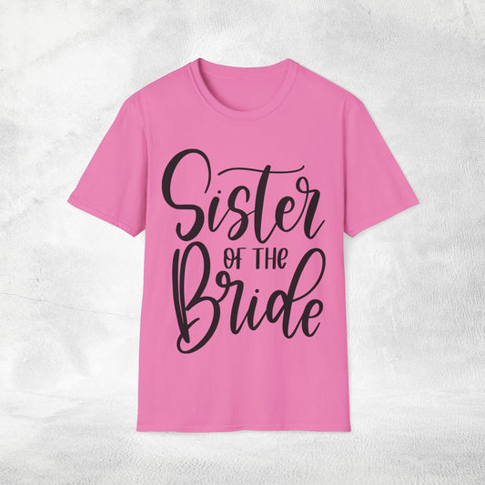 Women's T-Shirt Sister of the Bride bachelorette party