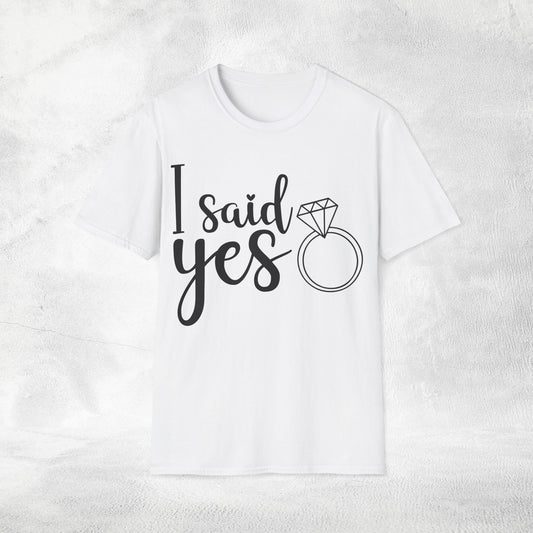 Women's T-Shirt i said yes bachelorette party