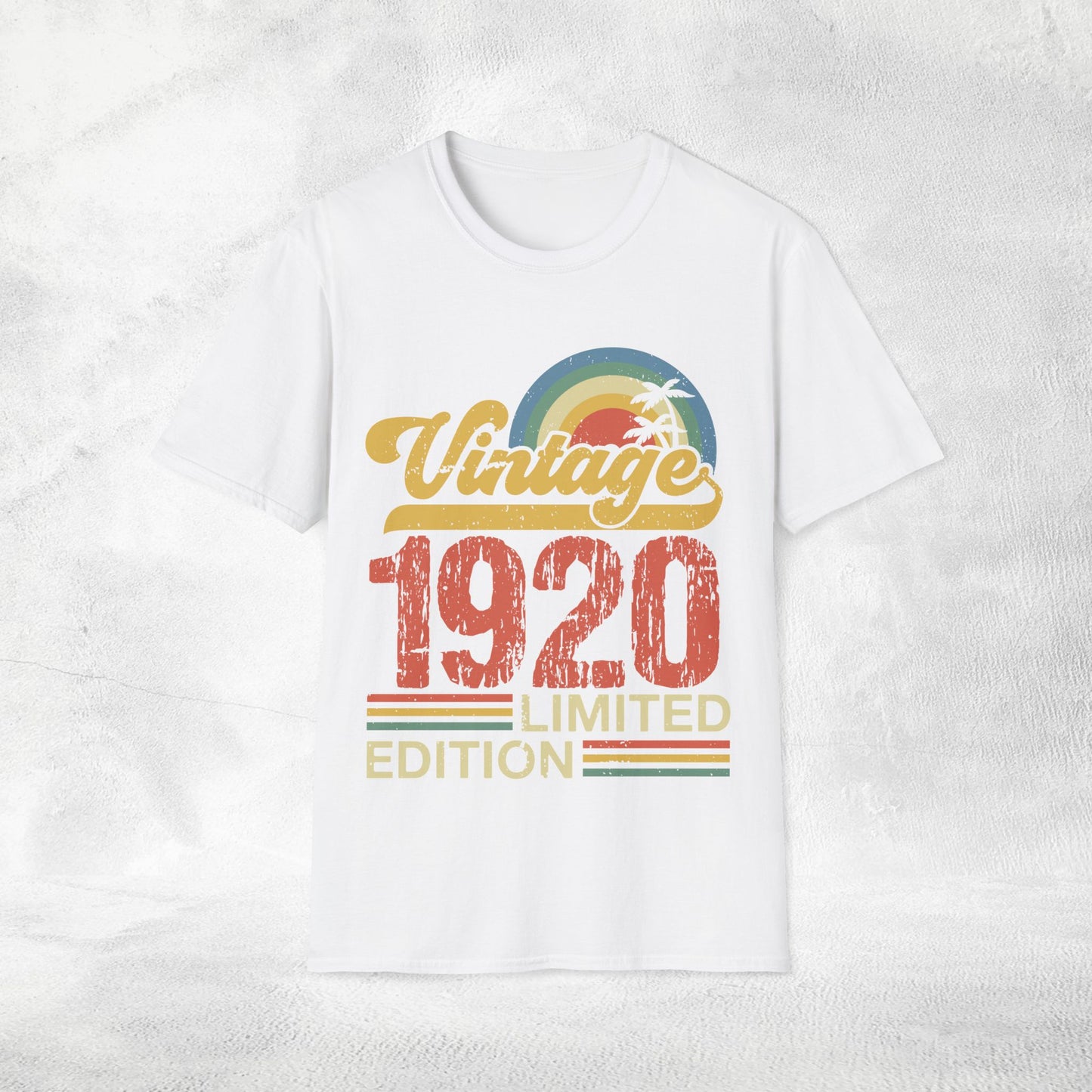 Unisex year of birth shirt 1920