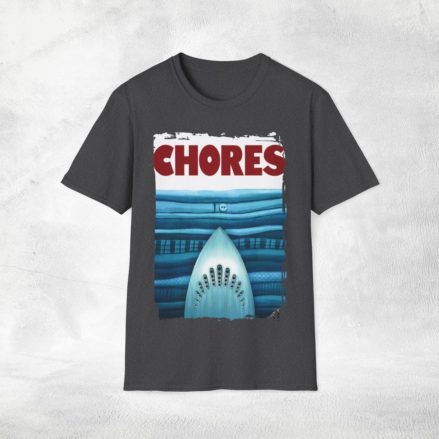 Unisex movie shirt Jaws Parody Chores