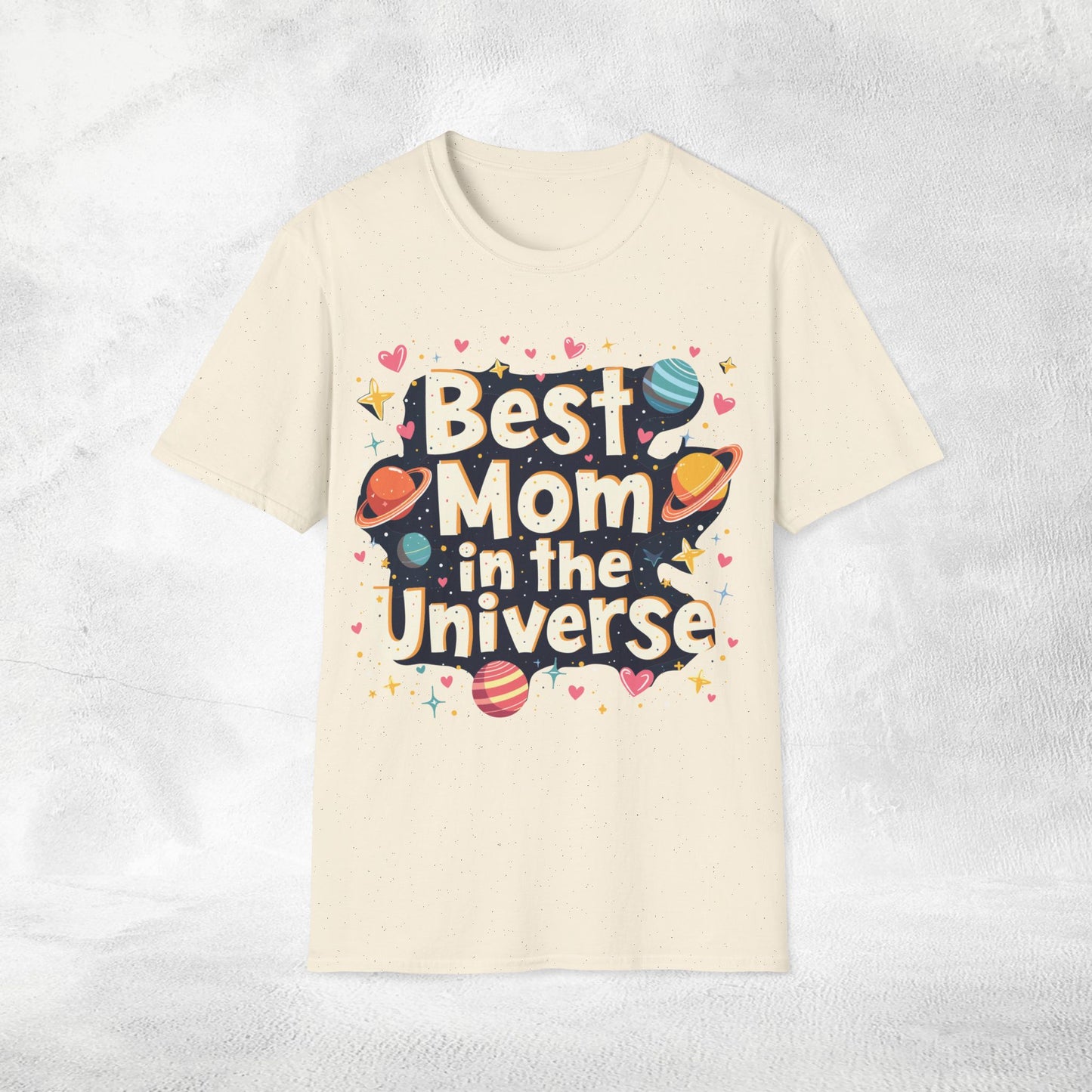 family shirt natural color edition best mom in the universe