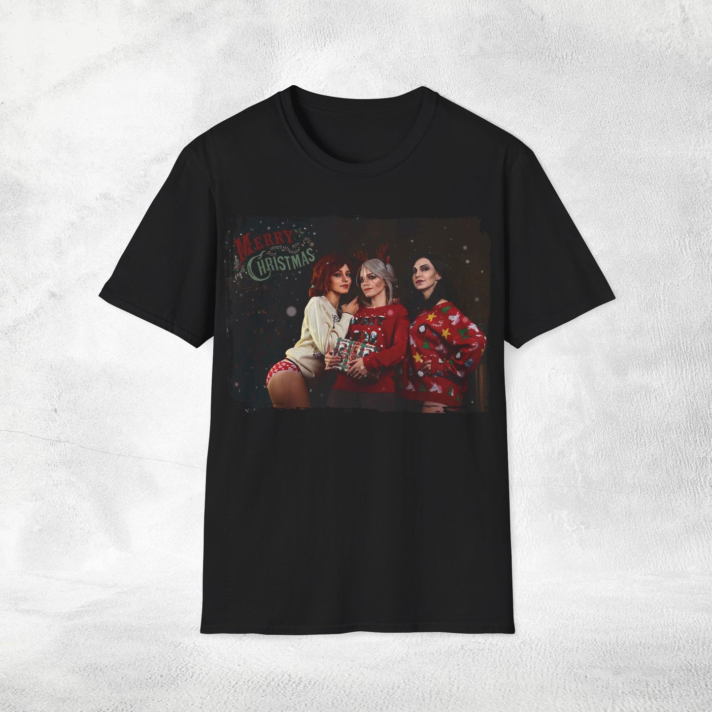 Unisex Christmas Ciri Triss and Yennefer T-Shirt