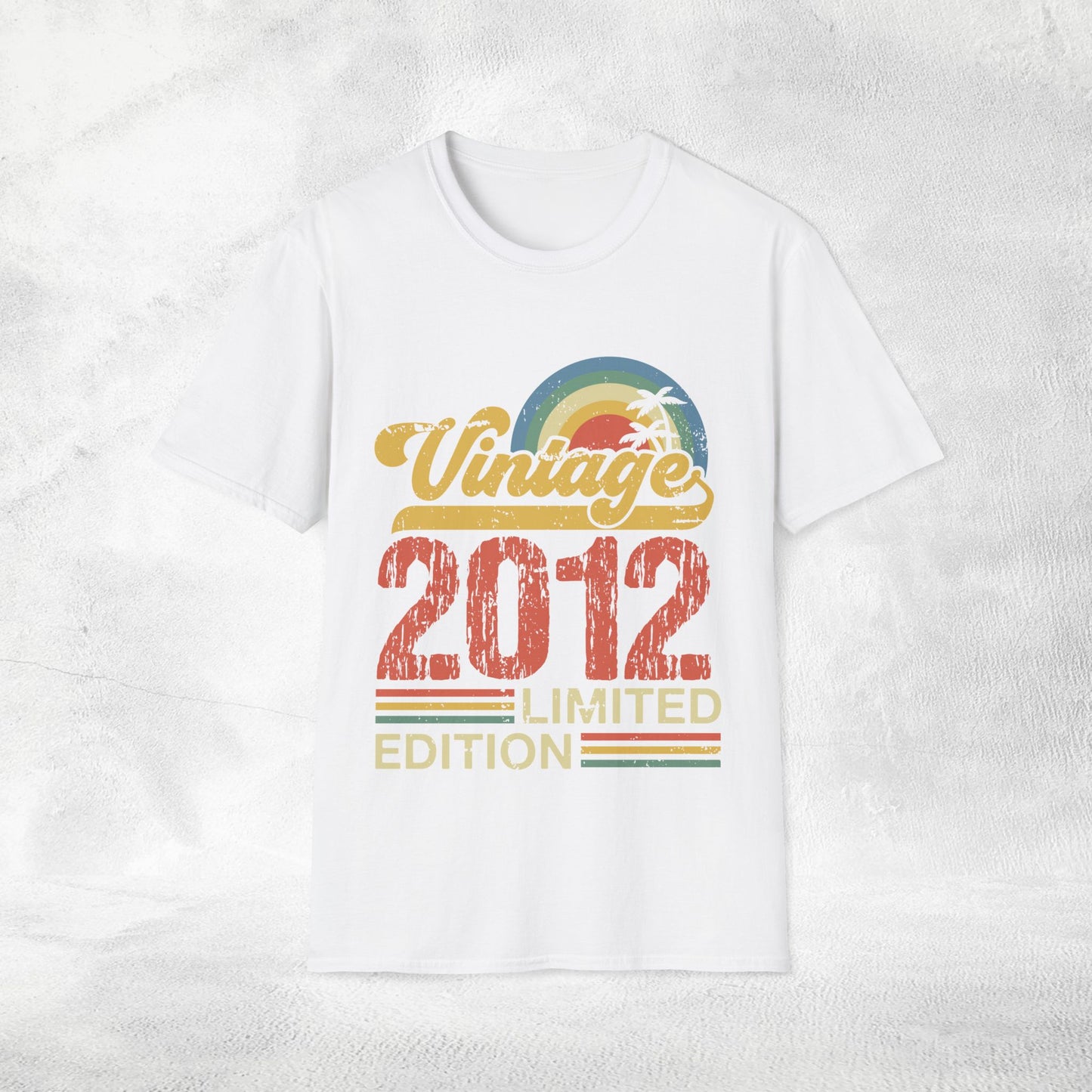 Unisex year of birth shirt 2012