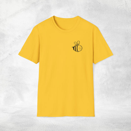 woman's nature inspired shirt bee