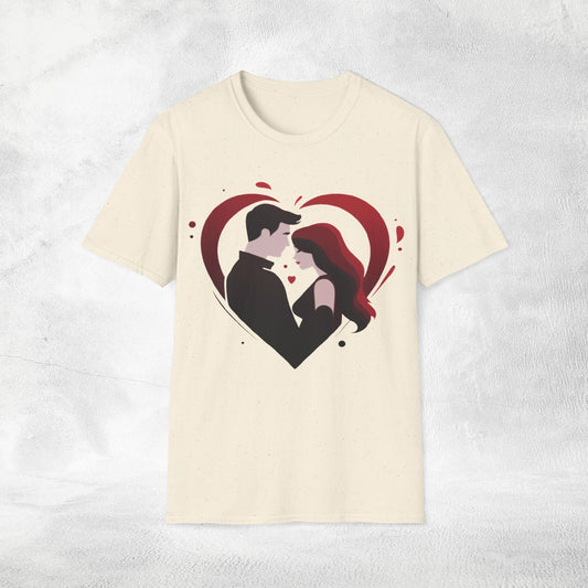Unisex couples T-Shirt heart