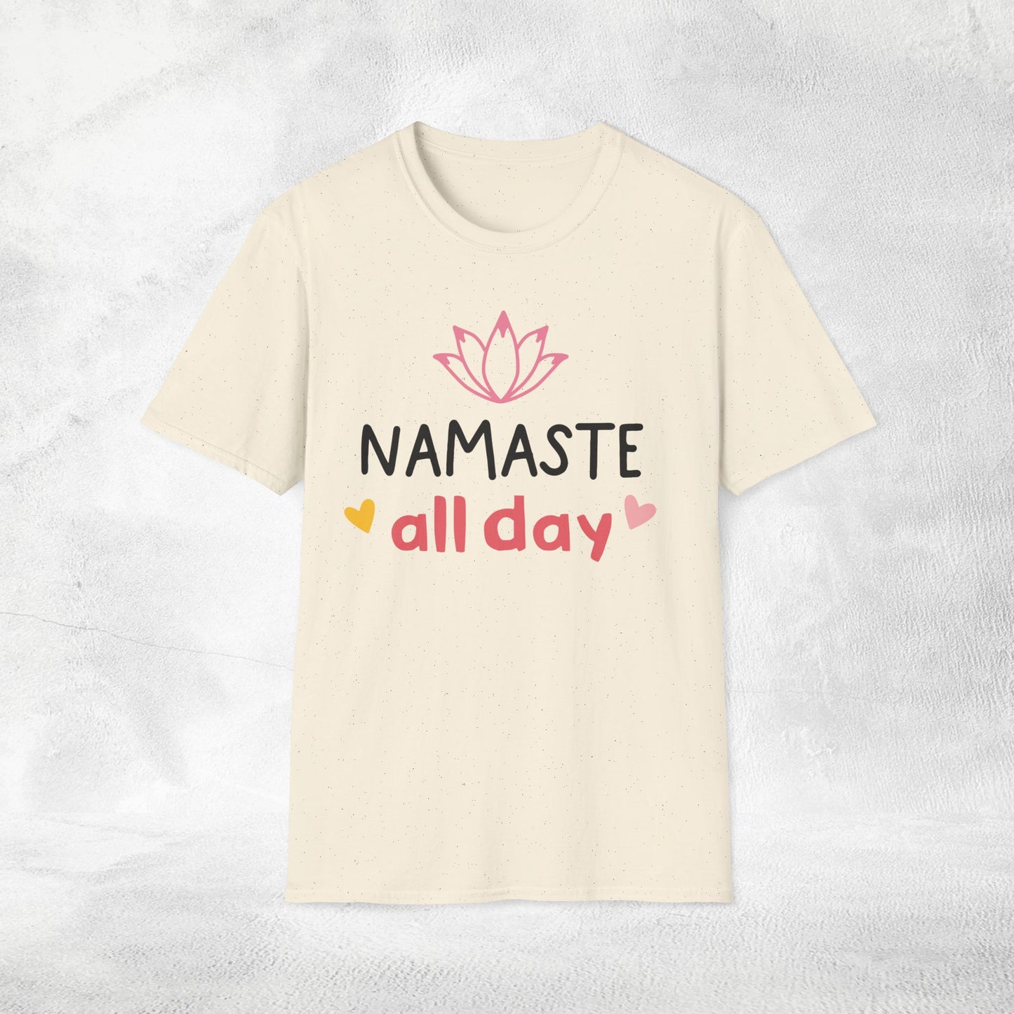 Women's yoga shirt namaste all day