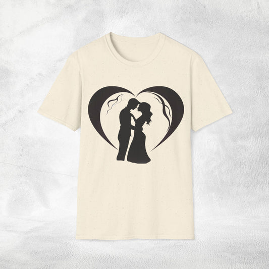 Unisex couples T-Shirt heart