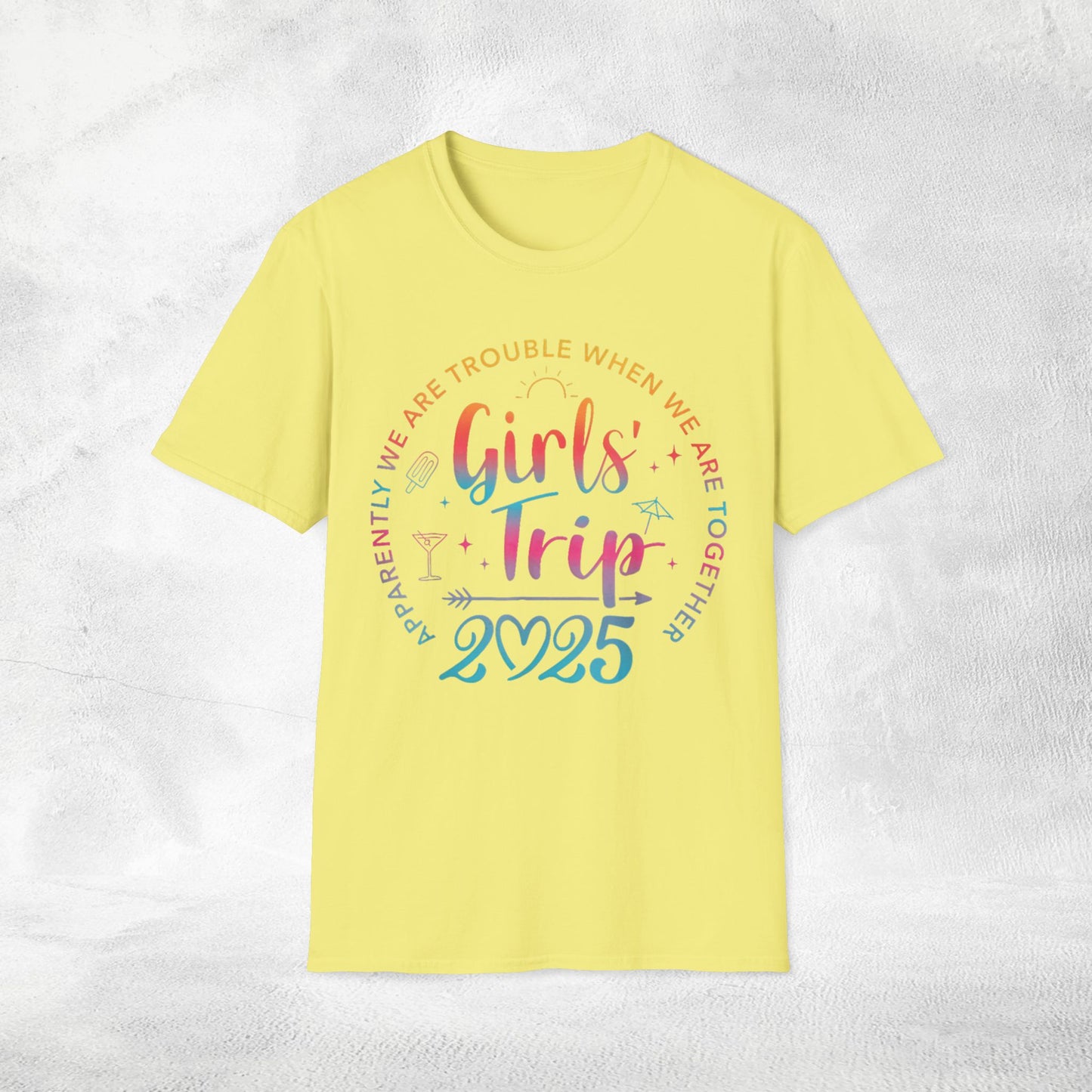 women shirt girls trip 2025