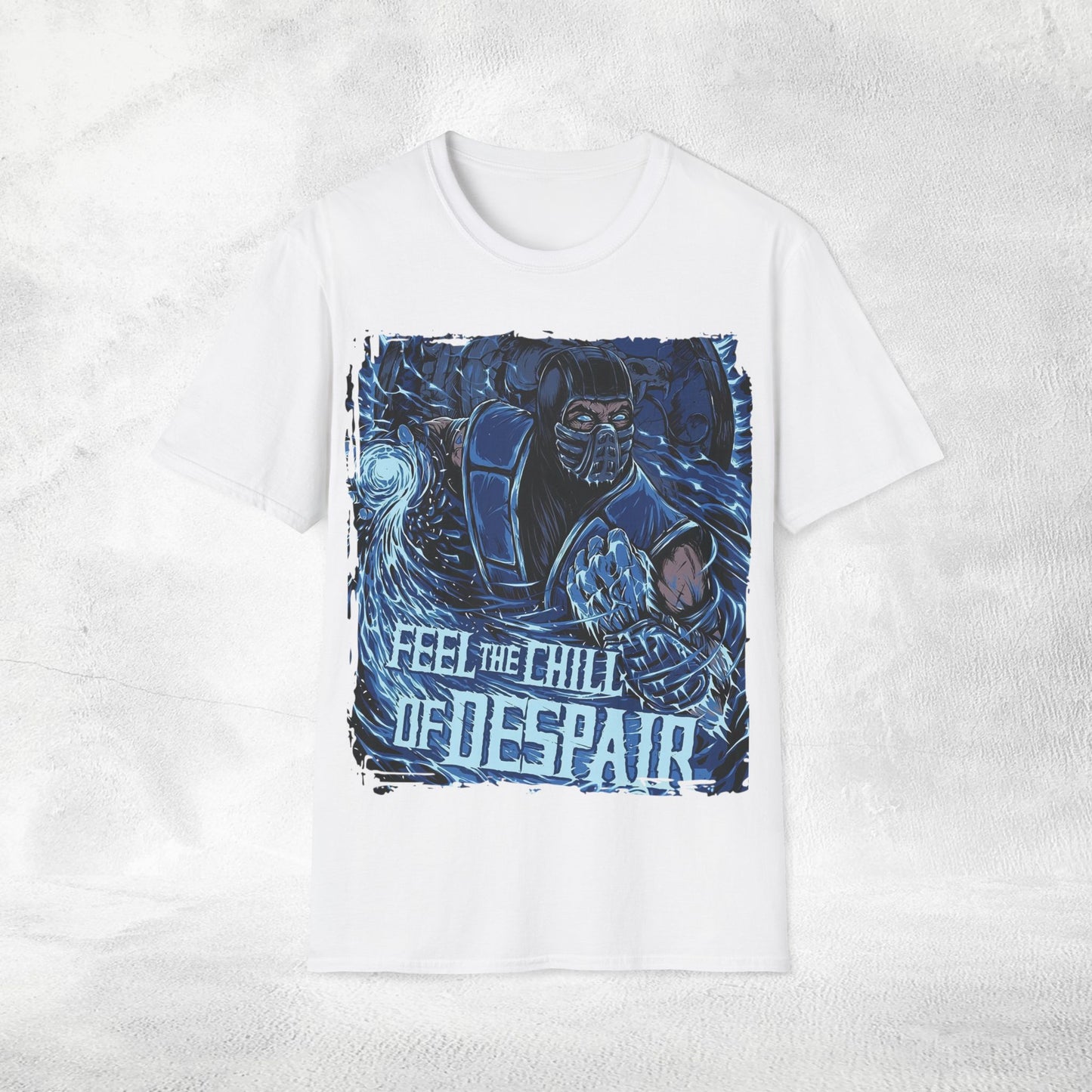 Unisex gaming shirt Mortal Kombat feel the chill of despair